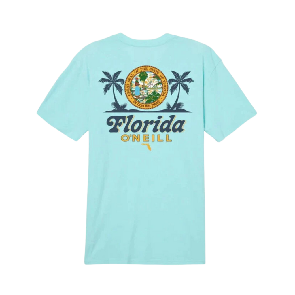 O'neill - Twin Palms - T-Shirts - Mens-T-Shirts-O'neill-S-Mens-Turquoise-Spunkys Surf Shop LLC
