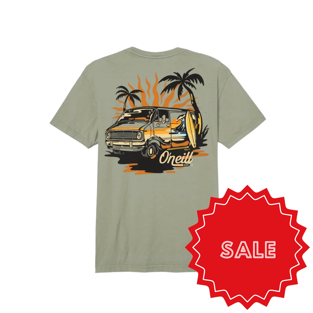 O'neill - Van Life - T-Shirts - Mens-T-Shirts-O'neill-S-Mens-Sage-Spunkys Surf Shop LLC