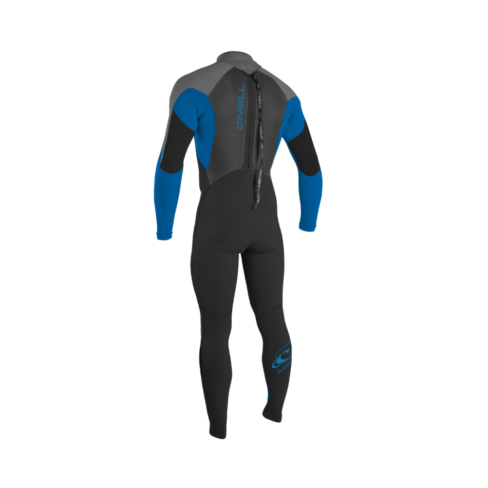 O'neill Wetsuits - Youth Epic 3/2Mm Back Zip Full - Wetsuit - Children-Wetsuits-O'neill Wetsuits-4-Children-Black/Ocean/Smoke-Spunkys Surf Shop LLC