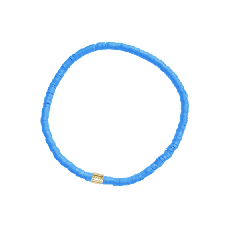 Pura Vida - Cabrillo Vinyl Disc - Stretch Bracelet - Women-Jewelry-Pura Vida-BLUE-Spunkys Surf Shop LLC