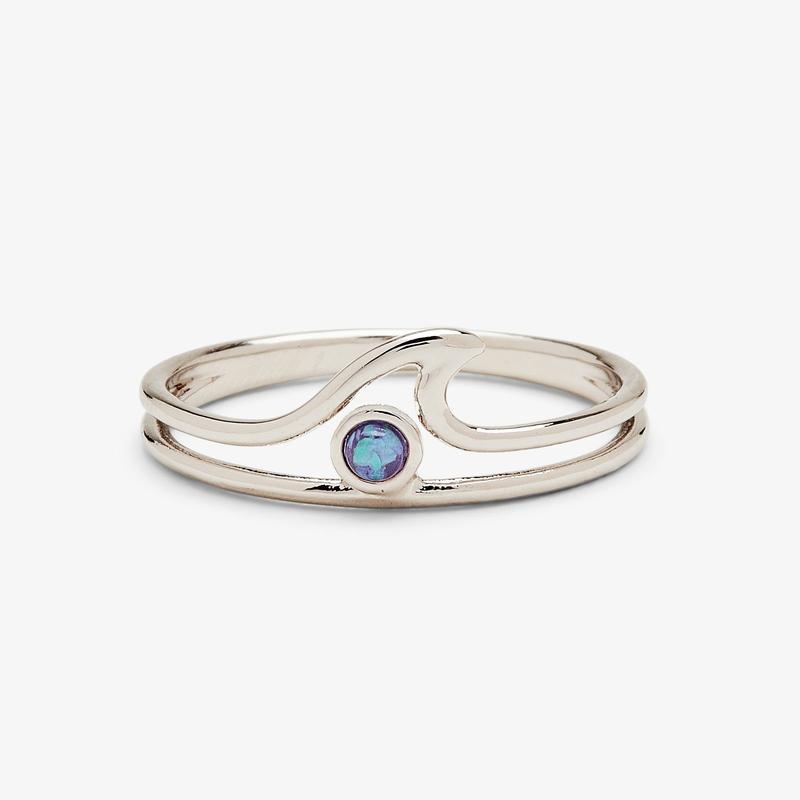 Pura Vida - Opal Wave Ring - Silver