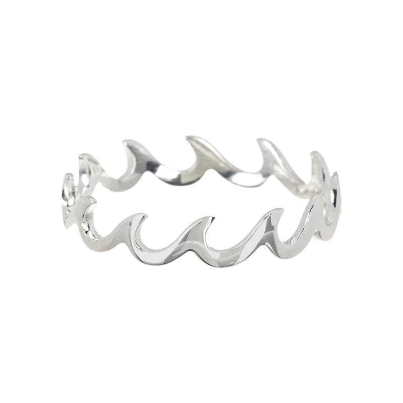 Pura Vida - Wave Band Ring-Jewelry-Pura Vida-6-Spunkys Surf Shop LLC