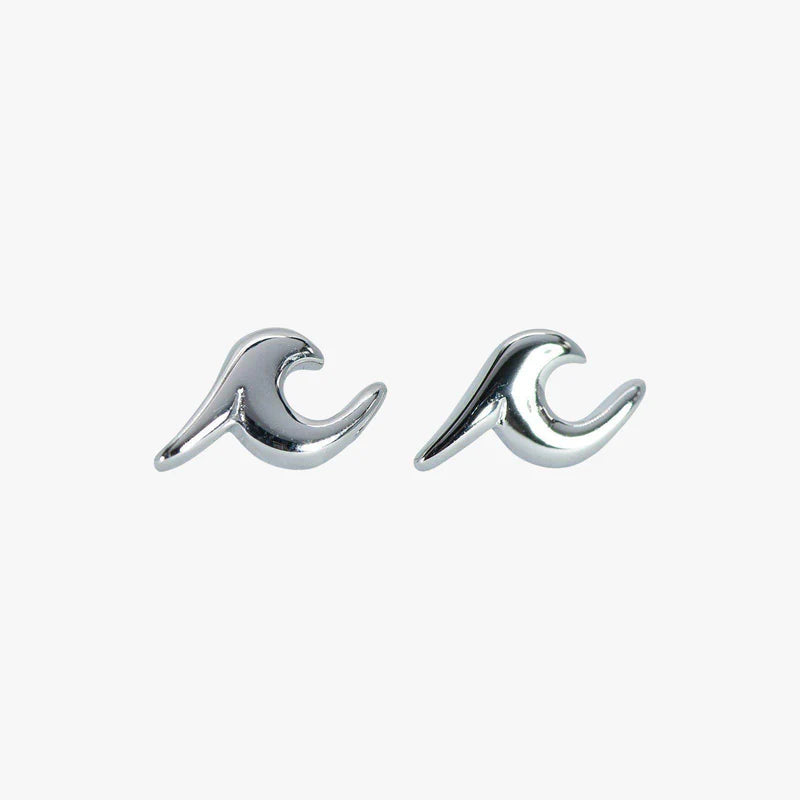 Pura Vida - Wave Stud Earrings - Silver