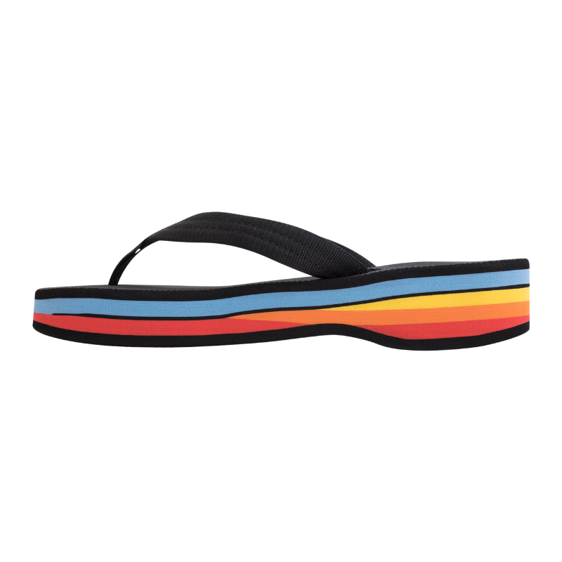 Rainbow - 4 Layer Wedge Nylon Strap - Sandals - Women