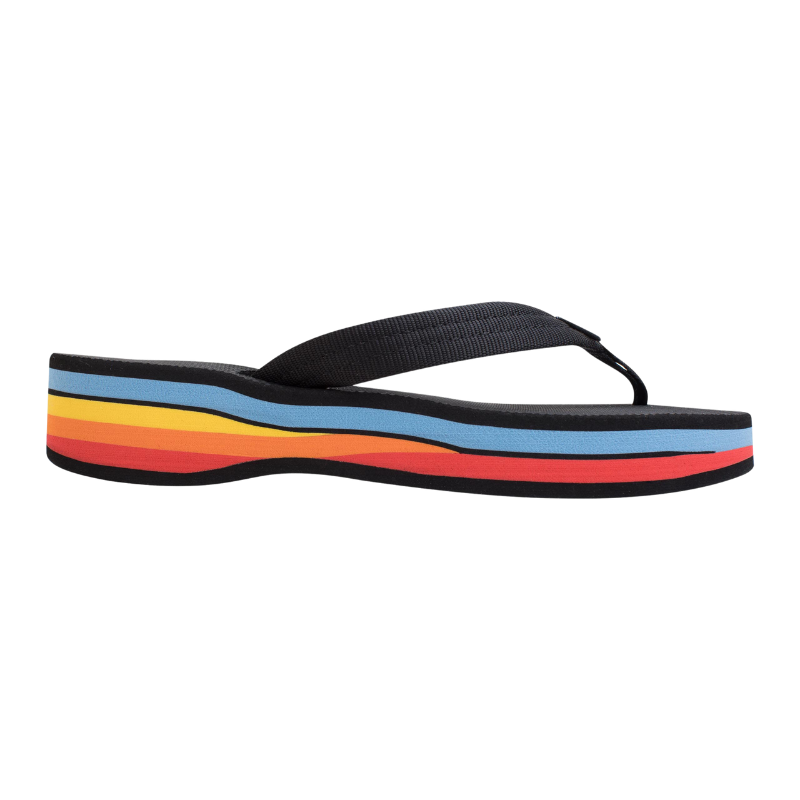 Rainbow - 4 Layer Wedge Nylon Strap - Sandals - Women