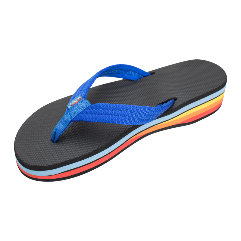 Rainbow - 4 Layer Wedge Nylon Strap - Sandals - Women