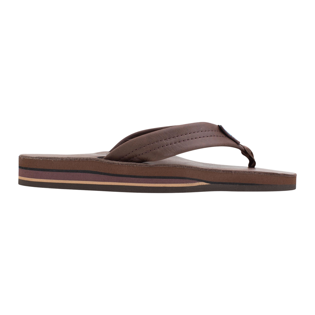 Rainbow - Classic Leather Sandal - Mocha Double Layer Arch - Womens