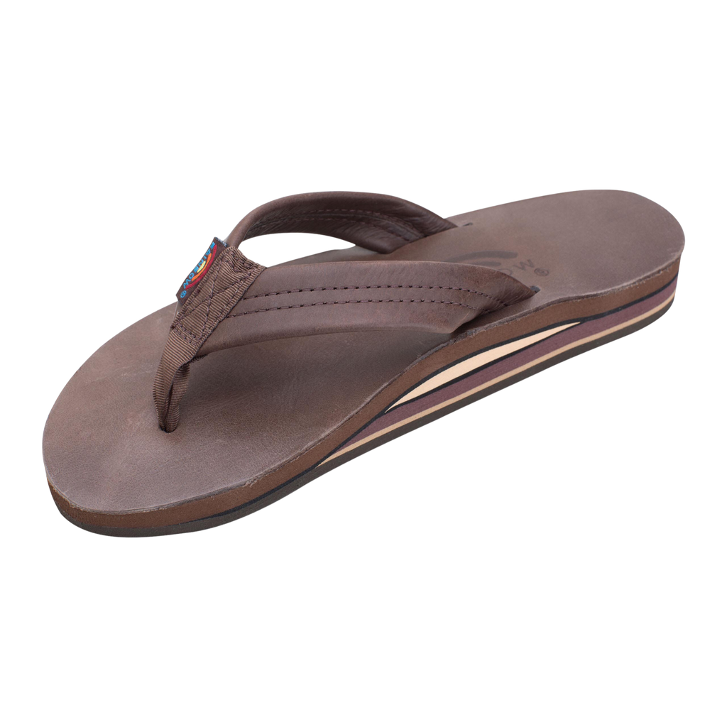 Rainbow - Classic Leather Sandal - Mocha Double Layer Arch - Womens-Sandals-Rainbow Sandals-Small-Women-Mocha-Spunkys Surf Shop LLC