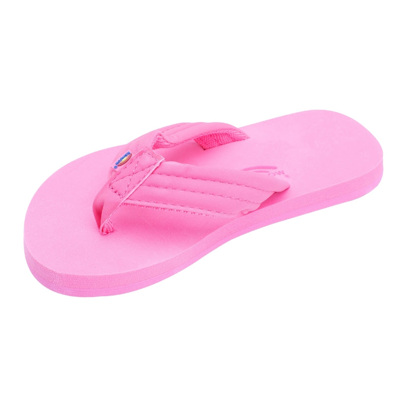 Rainbow - Grombow Soft Rubber Top Sole with 1" Strap and Pin line - Sandals - Kids-Sandals-Rainbow Sandals-3-4 w/Back Strap-PINK-Spunkys Surf Shop LLC