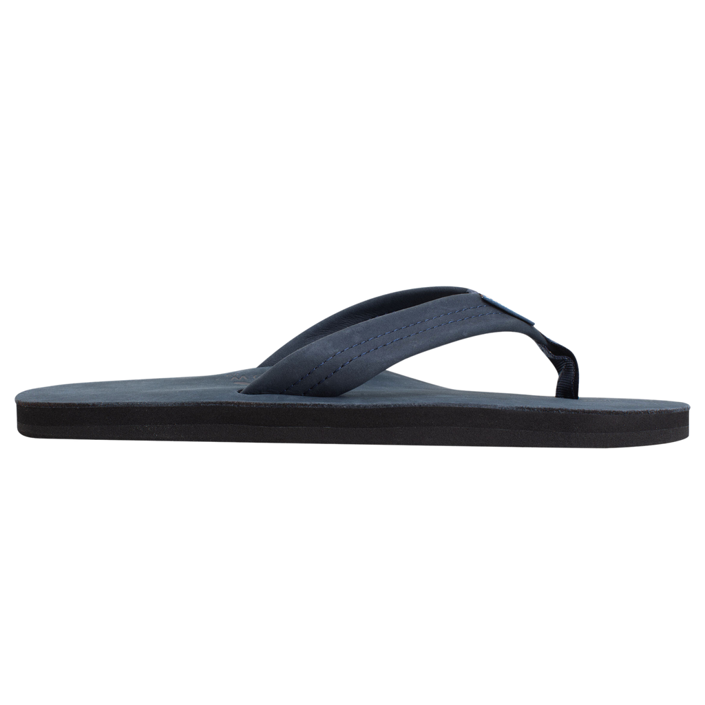 Rainbow - Premier Leather Navy Single Layer Arch - Mens Sandals
