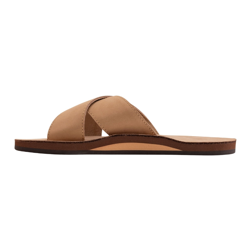 Rainbow Sandals - Premier Leather Single Layer Arch Cross Strap Flat Stitch - Sandals - Mens