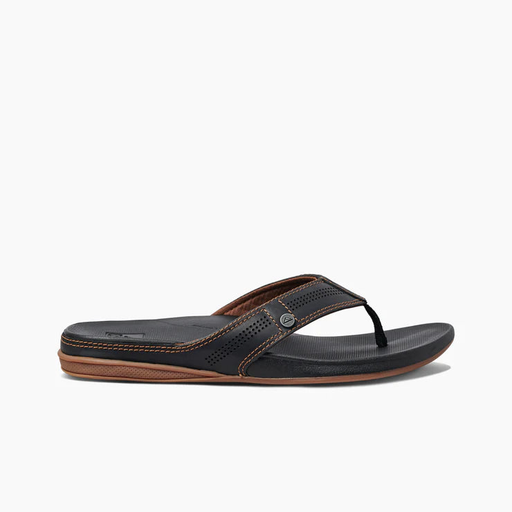 Reef - Cushion Lux Sandal - Mens-Sandals-Reef-6-Mens-Black Brown-Spunkys Surf Shop LLC