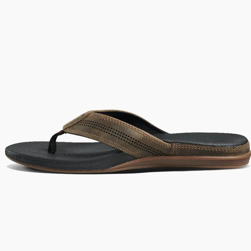 Reef - Cushion Lux Sandal - Mens-Sandals-Reef-10-Mens-Tan/Black-Spunkys Surf Shop LLC
