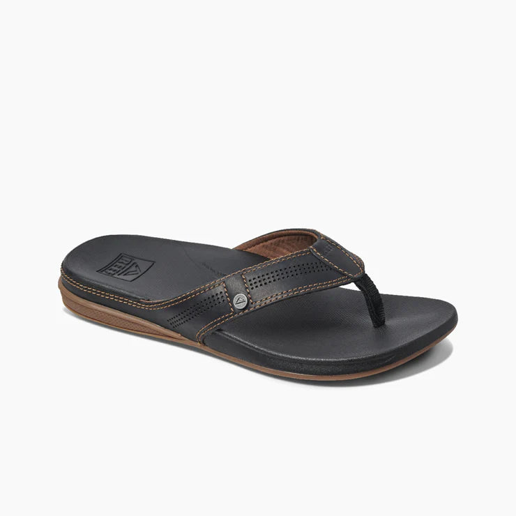 Reef - Cushion Lux Sandal - Mens-Sandals-Reef-6-Mens-Black Brown-Spunkys Surf Shop LLC