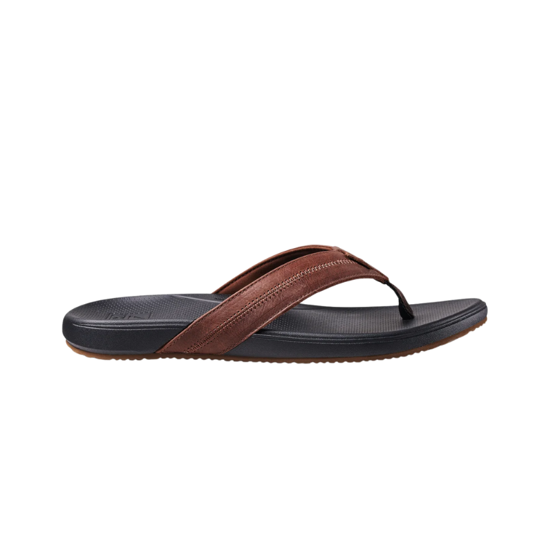 Reef - Cushion Phantom 2.0 Leather - Sandals - Mens-Sandals-Reef-6-Brown/Black-Spunkys Surf Shop LLC