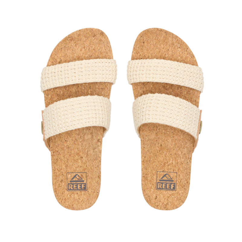 Reef - Cushion Vista - Sandals - Women's-Sandals-Reef-Natural Crochet Textile-5-Spunkys Surf Shop LLC