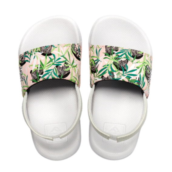 Reef - Little One Slide Zebra- Girl - Sandal-Sandals-Reef-3-Children-Zebra-Spunkys Surf Shop LLC