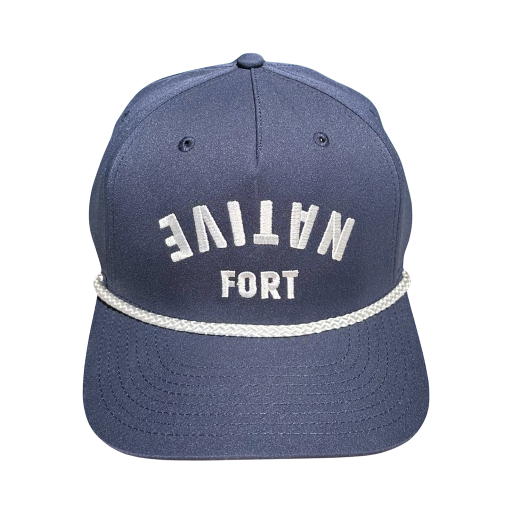 Reel Salty Hooker – Fort Native Hat - Trucker Hat-Hats-Reel Salty Hooker-Navy-Spunkys Surf Shop LLC