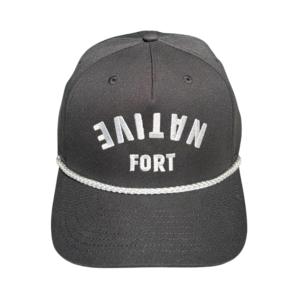 Reel Salty Hooker – Fort Native Hat - Trucker Hat-Hats-Reel Salty Hooker-Black-Spunkys Surf Shop LLC