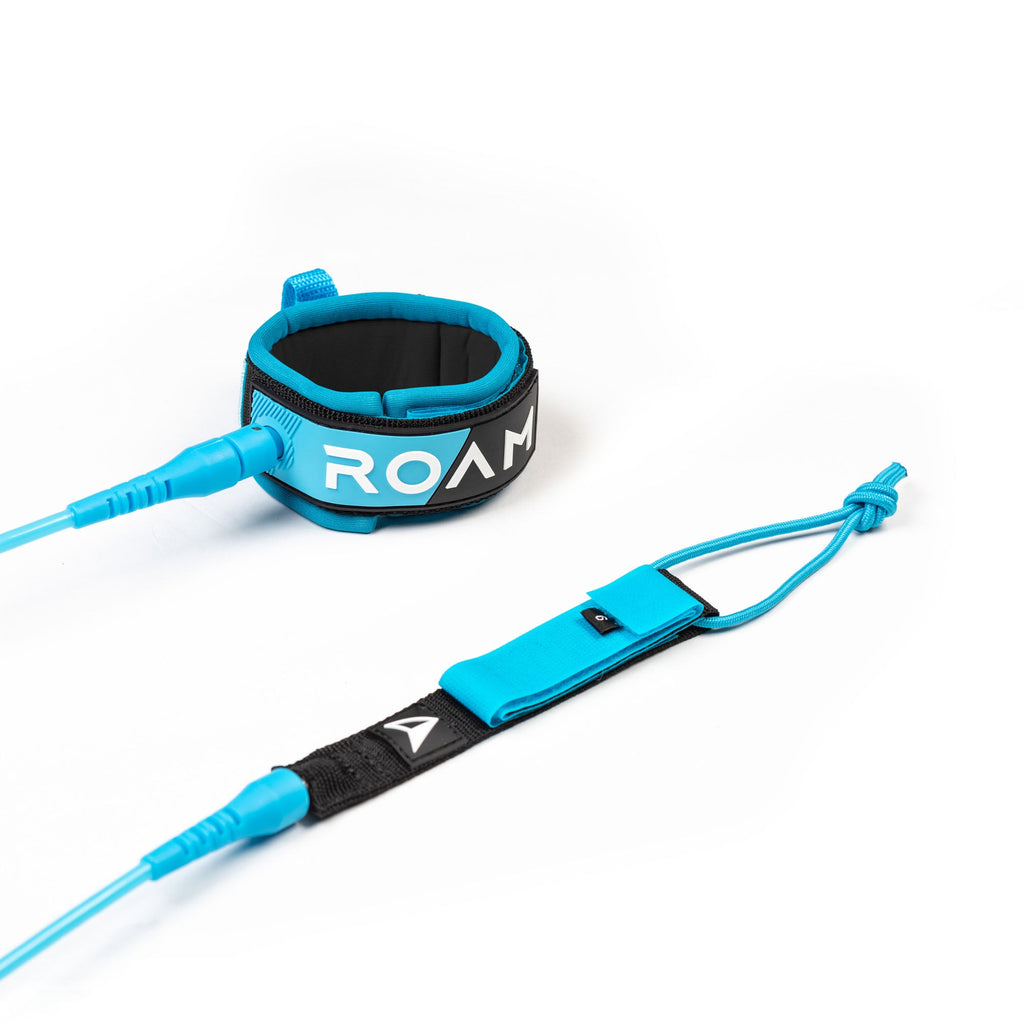 ROAM - COMP LEASH - 6'-Leashes-Roam-Blue-Spunkys Surf Shop LLC