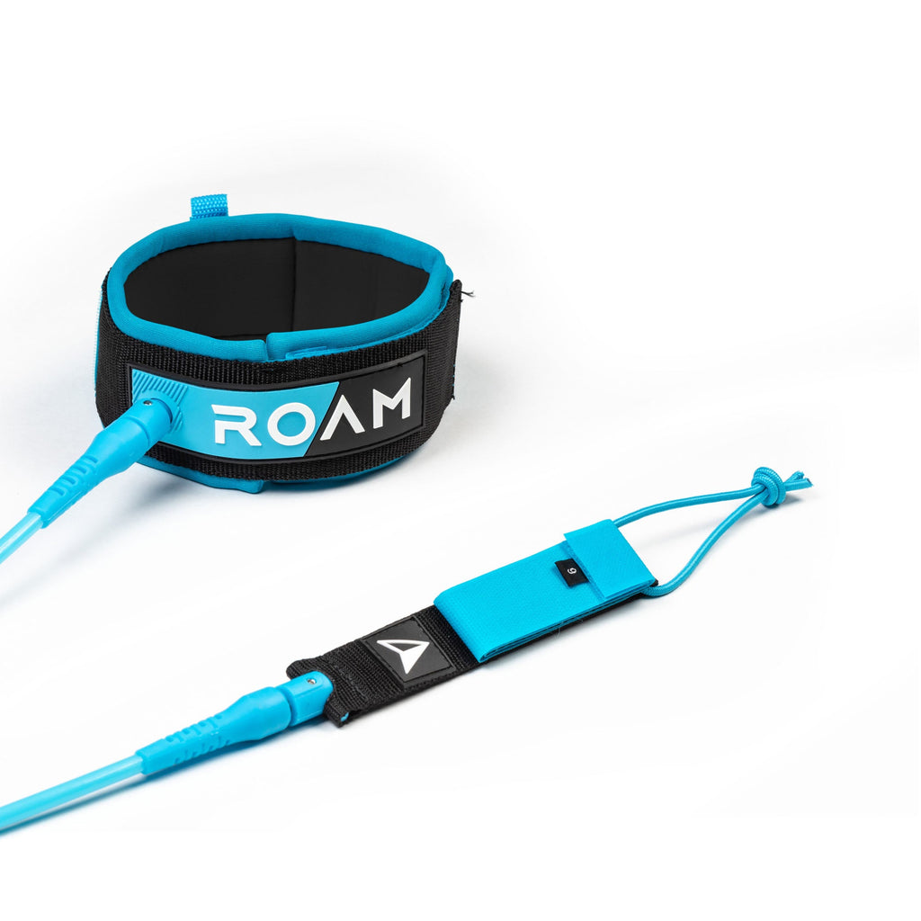 Roam - Premium Calf Leash - 9'-Leashes-Roam-9'-Blue-Spunkys Surf Shop LLC