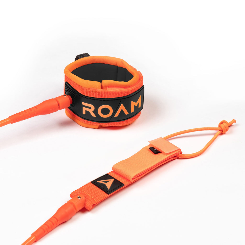 Roam - Premium Leash - 6'-Leashes-Roam-6'-Orange-Spunkys Surf Shop LLC