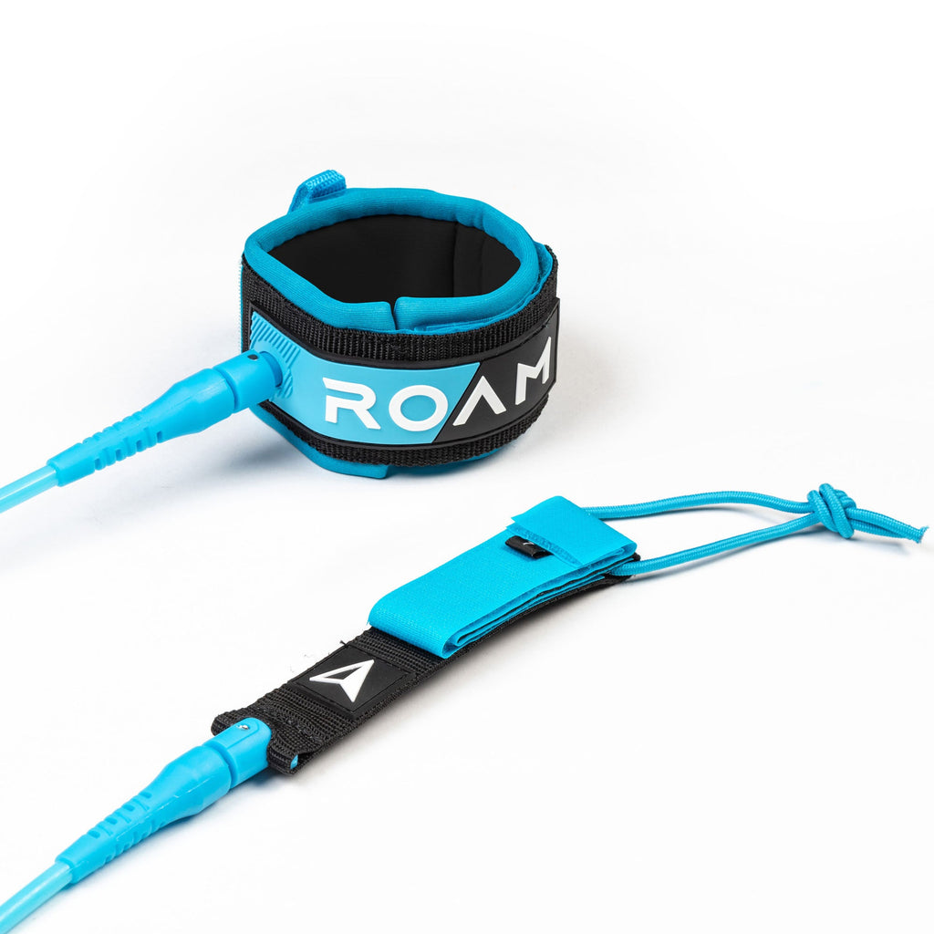 Roam - Premium Leash - 6'-Leashes-Roam-6'-Blue-Spunkys Surf Shop LLC