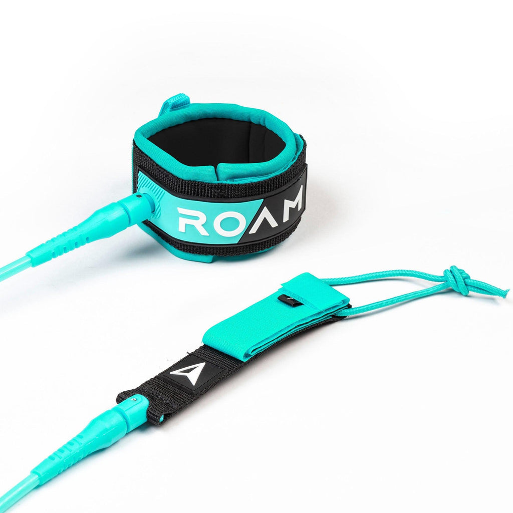Roam - Premium Leash - 7'-Leashes-Roam-7'-Sea Green-Spunkys Surf Shop LLC