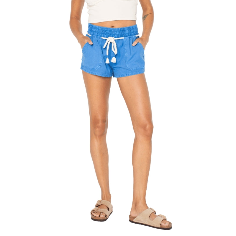 Roxy - Paddle On - Shorts - Womens-Shorts-Roxy-XS-STAR SAPPHIRE SOLID-Spunkys Surf Shop LLC