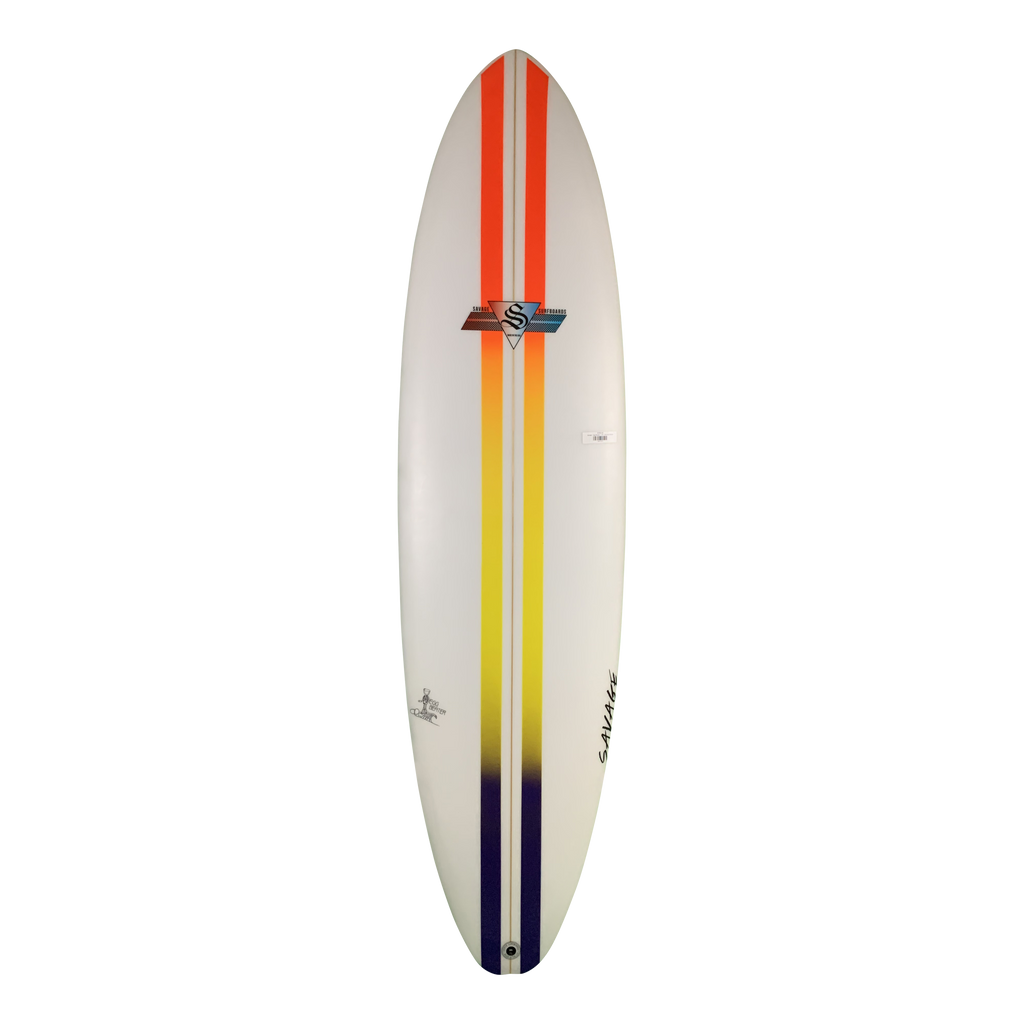 Savage - Egg Beater-Funboards-Savage-Racing Stripes-7'6"-Spunkys Surf Shop LLC