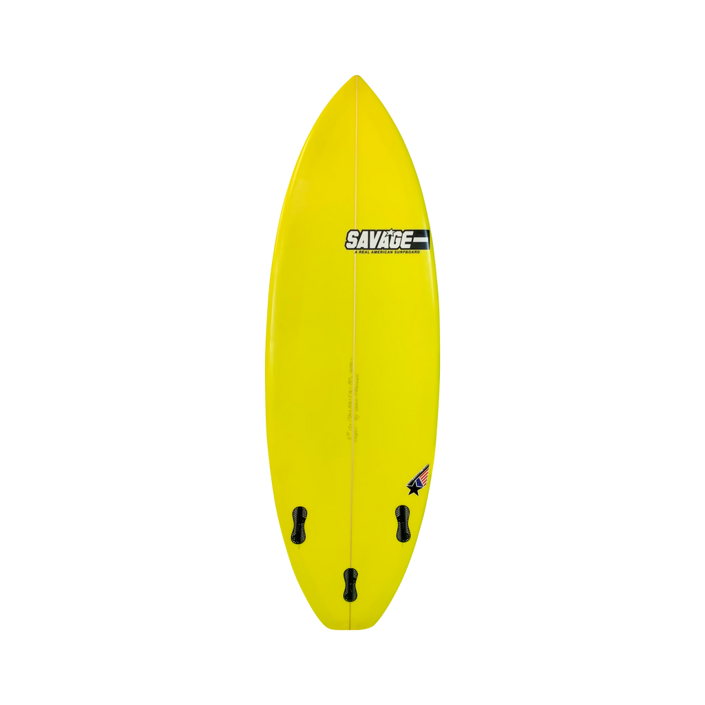 Savage - Mush Burger - Grom-Shortboards-Savage-Yellow-4'10"-Spunkys Surf Shop LLC