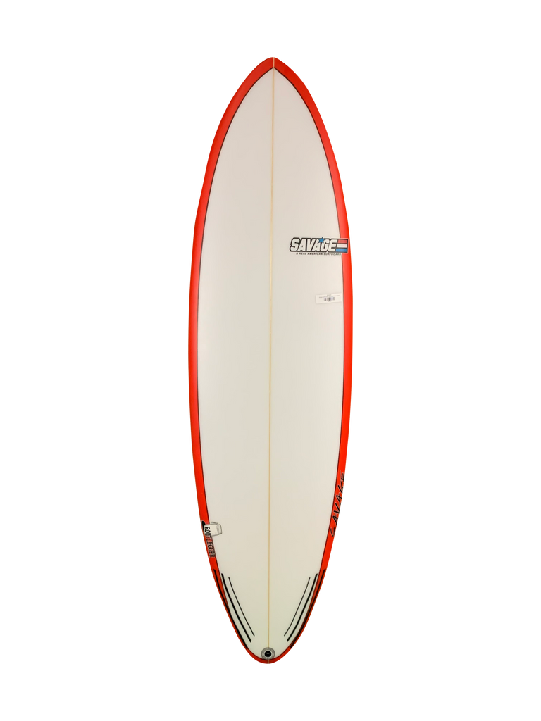 Savage Surfboards - Bootlegger-Funboards-Savage-Red-6'10"-Spunkys Surf Shop LLC