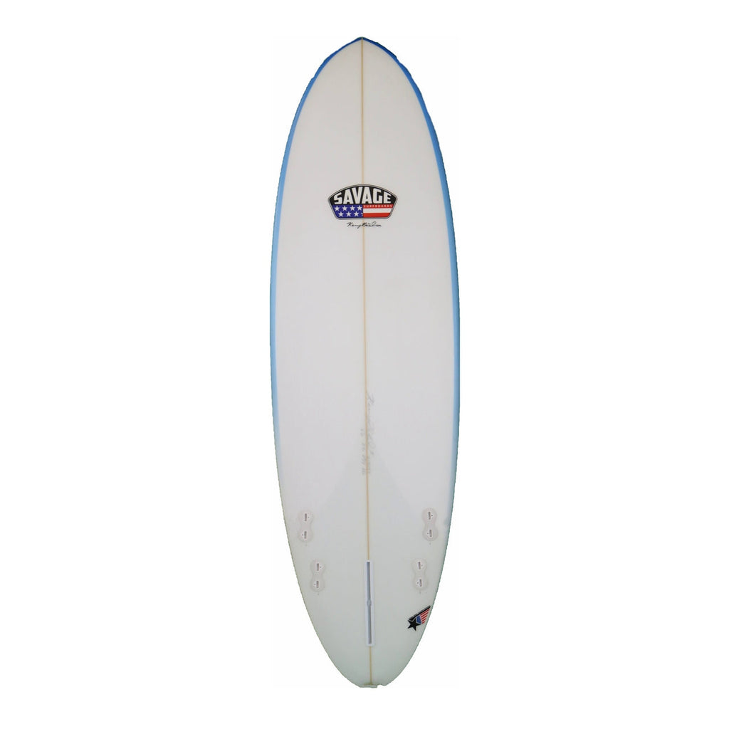 Savage Surfboards - Caveman-Funboards-Savage-6'6"-Blue-Spunkys Surf Shop LLC