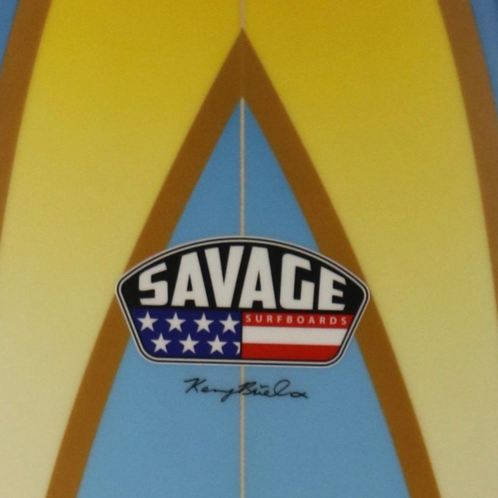 Savage Surfboards - Caveman-Funboards-Savage-6'6"-Blue-Spunkys Surf Shop LLC