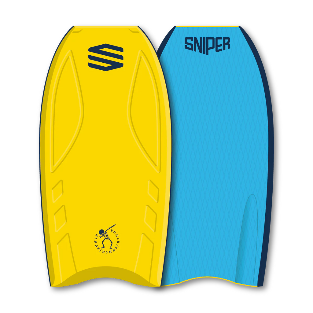 Sniper Bodyboards - Bunch-Bodyboards-Sniper-41"-Yellow-Spunkys Surf Shop LLC