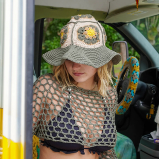 SoHo Bomeian - Waimea Bucket Hat - Hat - Unisex-Hats-Soho Bohemian-Green-Spunkys Surf Shop LLC