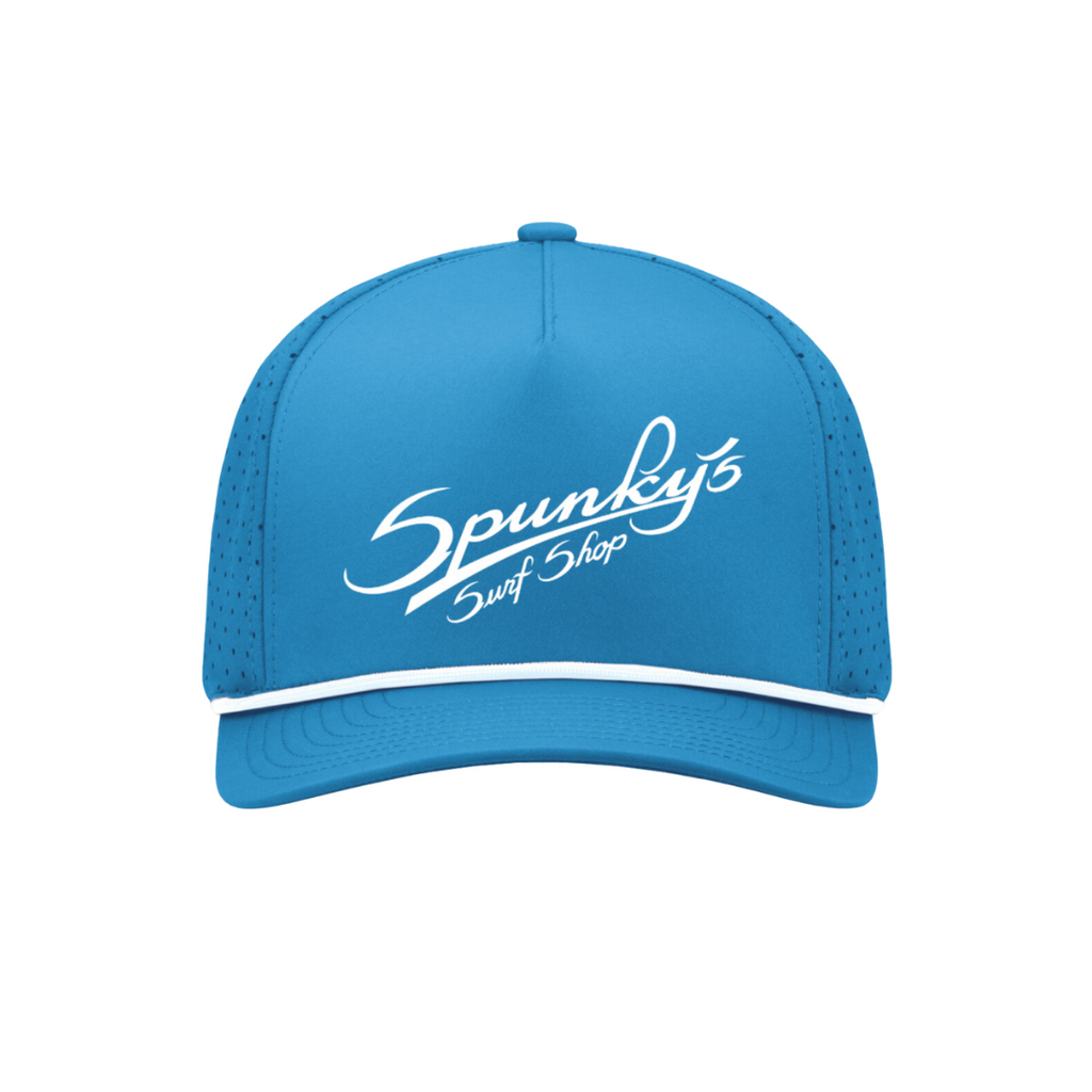 Spunky's - Blue Nautical Trucker - Hat - Spunky's Embroidery-Hats-Spunky's-Blue & White-White-Spunkys Surf Shop LLC