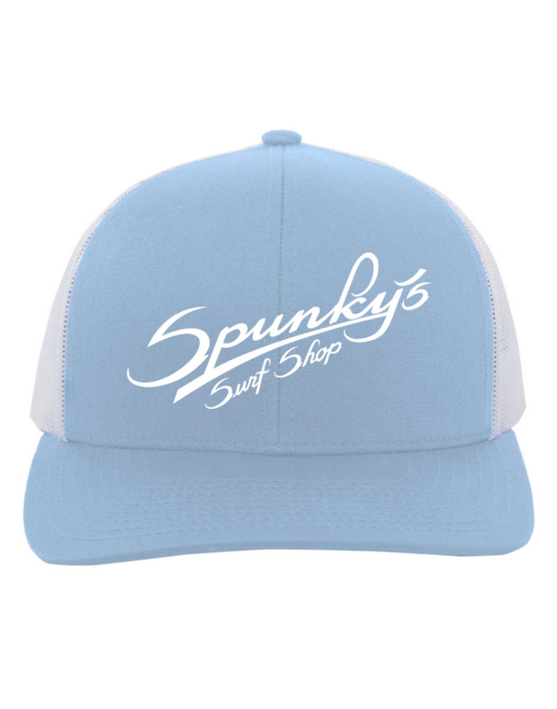 Spunky's - Colum Blue/White Trucker - Hat - Spunky's Embroidery-Hats-Spunky's-Colum Blue/White-Spunkys Surf Shop LLC