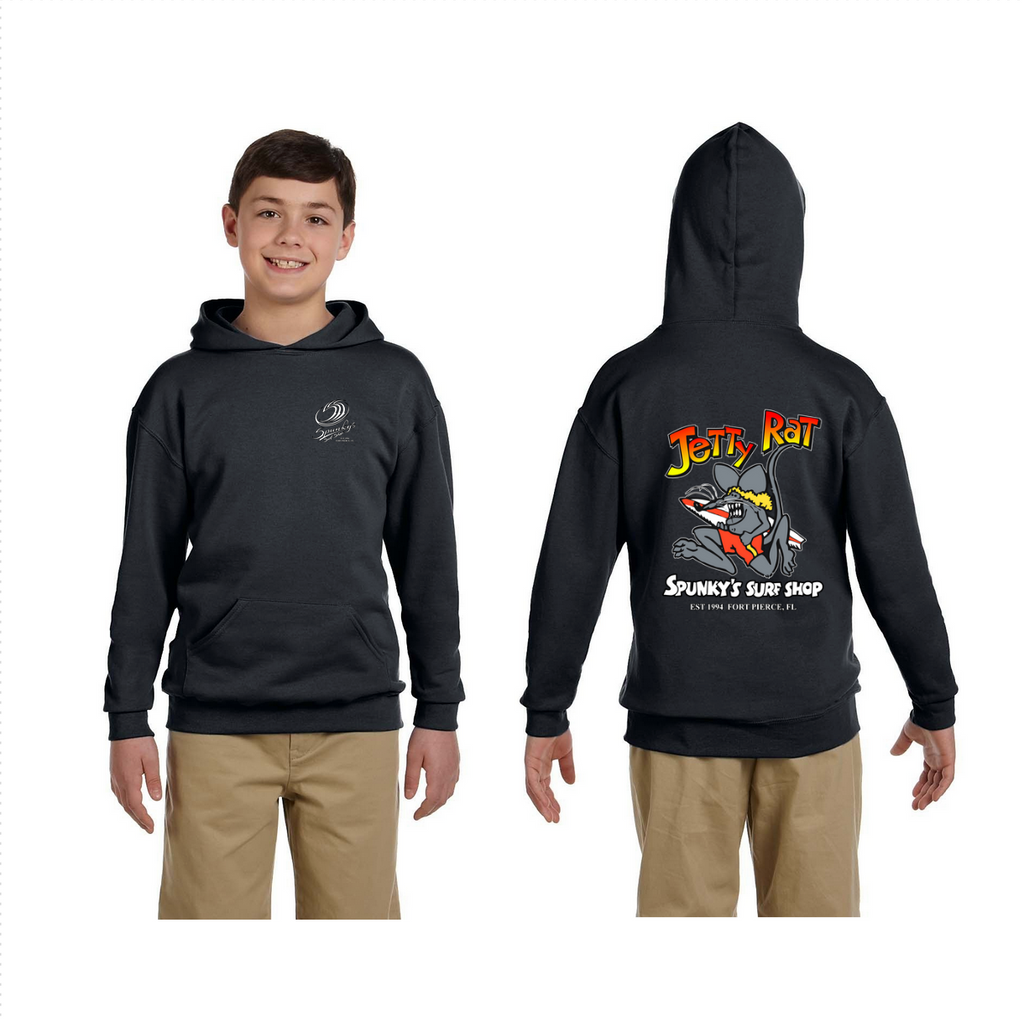 Spunky's - Hoodie - Jetty Rat - Children-Hoodies-Spunky's-XS-Charcoal Grey-Spunkys Surf Shop LLC