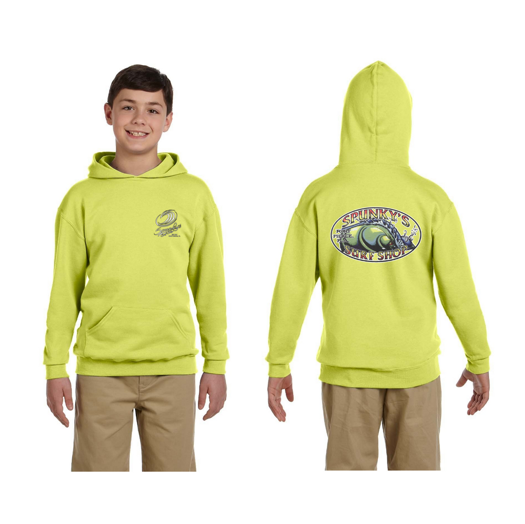 Spunky's - Hoodie - The Wave - Children-Hoodies-Spunky's-XS-Safety Green-Spunkys Surf Shop LLC