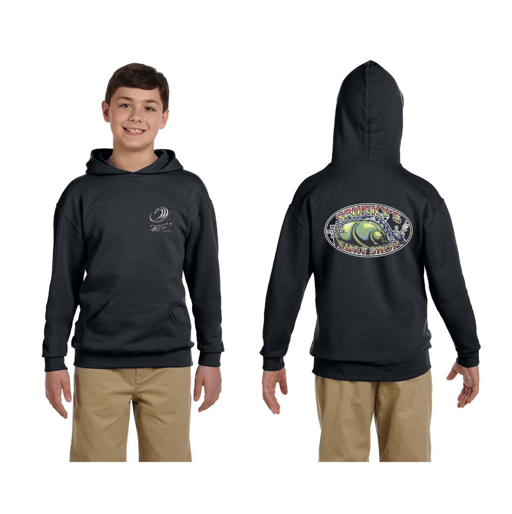 Spunky's - Hoodie - The Wave - Children-Hoodies-Spunky's-XS-Charcoal Grey-Spunkys Surf Shop LLC