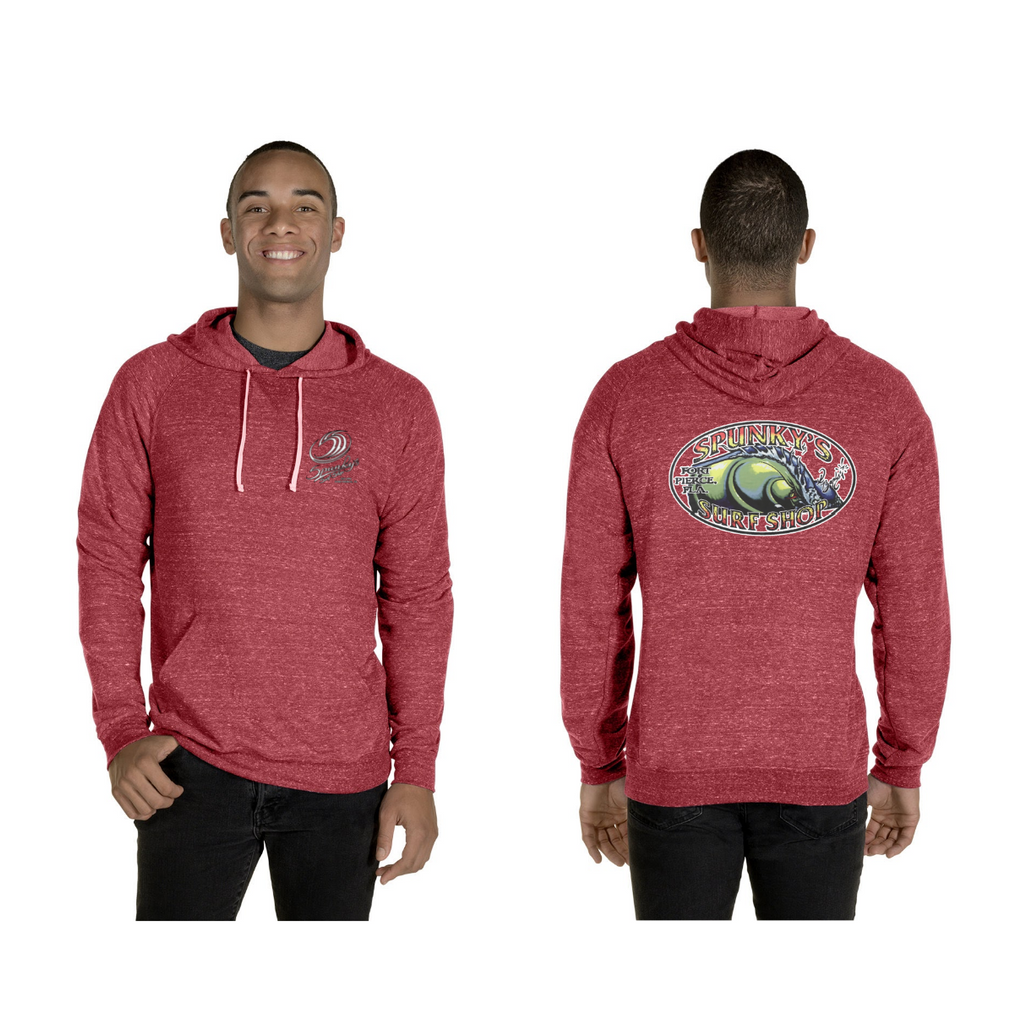 Spunky's - Hoodie - The Wave - Unisex-Hoodies-Spunky's-XS-Unisex-Red Snow Heather-Spunkys Surf Shop LLC