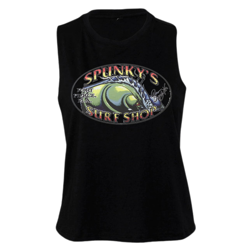 Spunky's - Loose Top Tank- The Wave - Women-Tank Tops-Spunky's-Black-X Small-Spunkys Surf Shop LLC