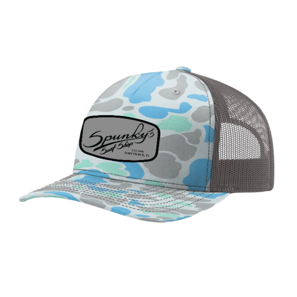 Spunky's - Marsh Trucker - Hat - Grey Patch-Hats-Spunky's-Marsh-Spunkys Surf Shop LLC