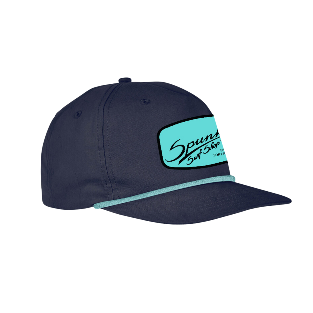 Spunky's - Nautical Trucker - Hat - Rectangle Leather Patch
