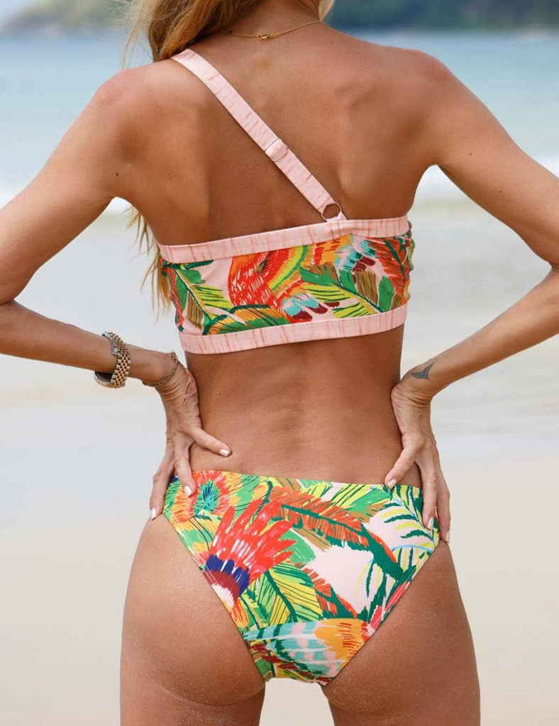 Spunky's - Single Shoulder Bikini Bottom - Swim Bottom - Women-Swim Bottoms-Spunky's-Pink-S-Spunkys Surf Shop LLC