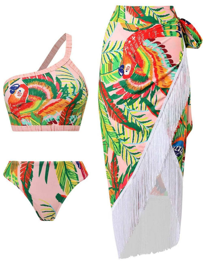 Spunky's - Single Shoulder Bikini Bottom - Swim Bottom - Women-Swim Bottoms-Spunky's-Pink-S-Spunkys Surf Shop LLC