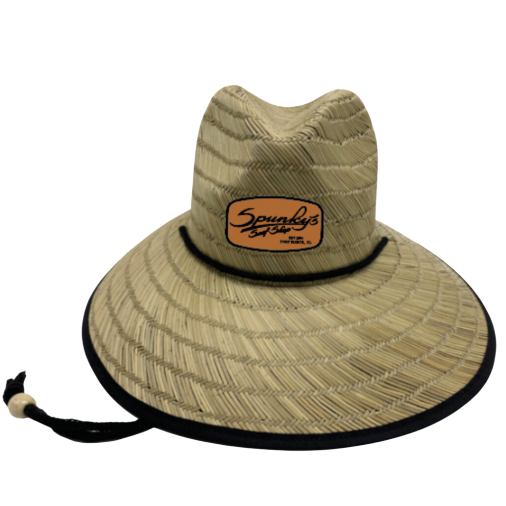 Spunky's - Straw Hat - Rectangle Leather Patch