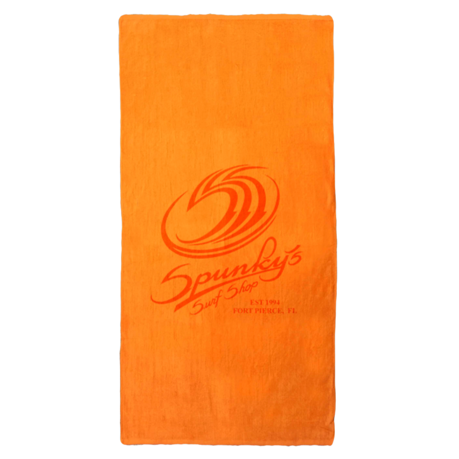 Spunky's Surf Shop - Beach Towel-Towels-Spunky's-Orange-30" x 60"-Spunkys Surf Shop LLC