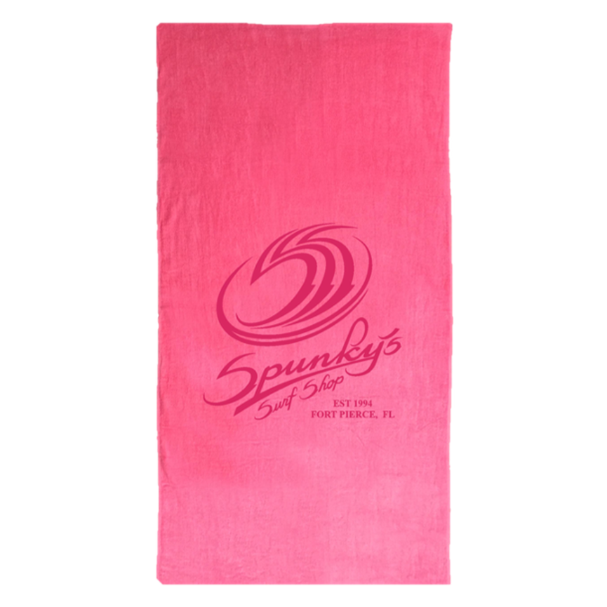 Spunky's Surf Shop - Beach Towel-Towels-Spunky's-Pink-30" x 60"-Spunkys Surf Shop LLC